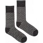 Vzorované ponožky fusakle bielej farby 38 na zimu vyrobené na Slovensku 