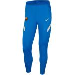 Pánske Elastické nohavice Nike Strike modrej farby z polyesteru s motívom FC Barcelona 