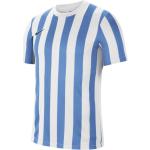 Pánske Futbalové dresy Nike bielej farby v športovom štýle s vyšívaným vzorom z polyesteru s okrúhlym výstrihom s krátkymi rukávmi 