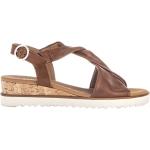 Dámske Kožené sandále Gabor hnedej farby vo veľkosti 40 na leto 