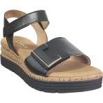 Dámske Kožené sandále Gabor čiernej farby vo veľkosti 40 na leto 