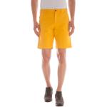 Pánske Športové nohavice Gant žltej farby z bavlny 