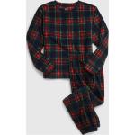 Chlapčenské Detské pyžamá GAP BIO tmavo červenej farby s okrúhlym výstrihom s dlhými rukávmi v zľave udržateľná móda 