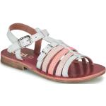 Detské Kožené sandále GBB bielej farby vo veľkosti 34 na leto 