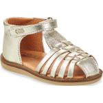 Detské Kožené sandále GBB zlatej farby vo veľkosti 27 metalické na leto 