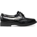 Chlapčenské Spoločenské topánky Geox Agata čiernej farby v elegantnom štýle z kože vo veľkosti 33 v zľave na jar 