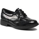Chlapčenské Spoločenské topánky Geox Agata čiernej farby v elegantnom štýle z kože vo veľkosti 32 v zľave na jar 