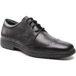 Chlapčenské Spoločenské topánky Geox čiernej farby v elegantnom štýle z kože v zľave na jar 