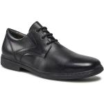 Pánske Spoločenské topánky Geox čiernej farby v elegantnom štýle z kože vo veľkosti 42 v zľave na jar 