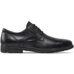 Chlapčenské Spoločenské topánky Geox čiernej farby v elegantnom štýle z kože v zľave na jar 