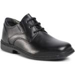 Chlapčenské Spoločenské topánky Geox čiernej farby v elegantnom štýle z kože vo veľkosti 31 v zľave na jar 