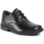 Chlapčenské Spoločenské topánky Geox čiernej farby v elegantnom štýle z kože vo veľkosti 32 v zľave na jar 
