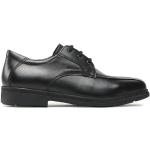 Chlapčenské Spoločenské topánky Geox čiernej farby v elegantnom štýle v zľave na jar 