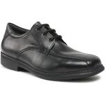 Chlapčenské Spoločenské topánky Geox čiernej farby v elegantnom štýle v zľave na jar 