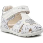 Dievčenské Sandále Geox bielej farby vo veľkosti 23 v zľave na leto 