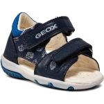 Chlapčenské Kožené sandále Geox tmavo modrej farby z koženky vo veľkosti 18 v zľave na leto 