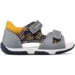 Chlapčenské Kožené sandále Geox sivej farby z koženky vo veľkosti 18 v zľave na leto 