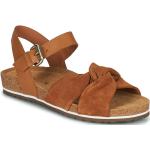 Dámske Kožené sandále Geox hnedej farby vo veľkosti 35 na leto 