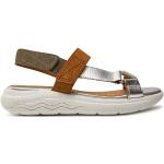 Dámske Kožené sandále Geox viacfarebné vo veľkosti 35 v zľave na leto 