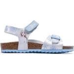 Dievčenské Kožené sandále Geox bielej farby z koženky vo veľkosti 35 s motívom Frozen v zľave na leto 