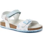 Dievčenské Kožené sandále Geox bielej farby z koženky vo veľkosti 37 s motívom Frozen v zľave na leto 
