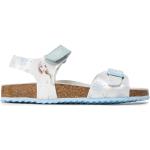 Dievčenské Kožené sandále Geox bielej farby z koženky vo veľkosti 38 s motívom Frozen v zľave na leto 