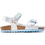 Dievčenské Kožené sandále Geox bielej farby z koženky vo veľkosti 24 s motívom Frozen na leto 