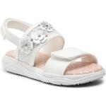 Chlapčenské Kožené sandále Geox bielej farby z koženky vo veľkosti 30 v zľave na leto 