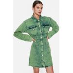 Dámske Riflové šaty Gestuz zelenej farby vo veľkosti S v zľave udržateľná móda 