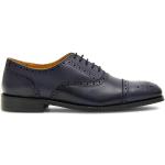 Pánske Spoločenské topánky Gino Rossi tmavo modrej farby v elegantnom štýle vo veľkosti 42 na jar 