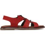 Pánske Kožené sandále Gino Rossi červenej farby vo veľkosti 44 na leto 