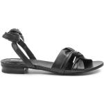 Dámske Kožené sandále Gino Rossi čiernej farby vo veľkosti 36 v zľave na leto 