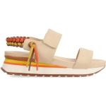 Dámske Kožené sandále Gioseppo béžovej farby vo veľkosti 39 na leto 