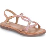 Dievčenské Kožené sandále Gioseppo ružovej farby vo veľkosti 35 na leto 