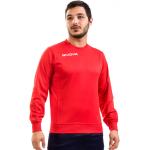 Pánske Futbalové dresy Givova červenej farby v športovom štýle z polyesteru s dlhými rukávmi na zimu 