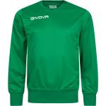 Pánske Futbalové dresy Givova zelenej farby v športovom štýle z polyesteru s dlhými rukávmi na zimu 