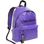 Školské batohy Givova fialovej farby z polyesteru na zips polstrovaný chrbát 