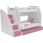Detské postele gl ružovej farby MDF s úložným priestorom 
