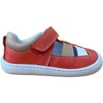 Dámske Kožené sandále červenej farby na leto 