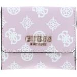Dámske Malé peňaženky Guess ružovej farby z polyuretánu 