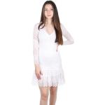 Dámske Čipkované šaty Guess bielej farby z nylonu 