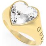Dámske Prstene z chirurgickej ocele Guess oceľovo šedej farby zo zlata 
