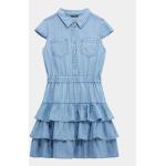Denné šaty Guess modrej farby v zľave udržateľná móda 