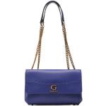 Dámske Kožené kabelky Guess fialovej farby z koženky v zľave 