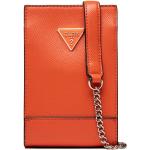 Dámske Kožené kabelky Guess Mini Bag oranžovej farby z koženky v zľave 