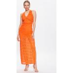 Dámske Denné šaty Guess oranžovej farby z bavlny vo veľkosti XXL v zľave 