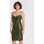 Guess Koktejlové šaty Kayla W2BK43 KBDV0 Zelená Slim Fit