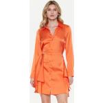 Dámske Šaty pre moletky Guess oranžovej farby zo syntetiky vo veľkosti XXL v zľave 