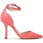 Dámske Kožené sandále Guess ružovej farby z koženky vo veľkosti 41 v zľave na leto 