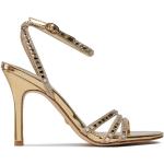 Dámske Kožené sandále Guess zlatej farby vo veľkosti 41 metalické v zľave na leto 